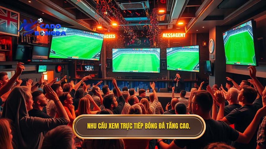 1. Nhu cầu xem trực tiếp bóng đá tăng cao.